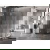 Mexen Lunar L Fünfeck-Duschkabine links schwenkbar 100 x 90 cm, transparent, chrom - 831L-100L-090P-01-00-L