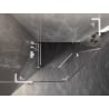 Mexen Lunar L Fünfeck-Duschkabine mit linker Tür 90 x 80 cm, transparent, weiß - 831L-090L-080P-20-00-L