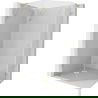 Mexen Lunar L vijfhoekige douchecabine scharnierend links 100 x 80 cm, transparant, goud geborsteld - 831L-100L-080P-55-00-L