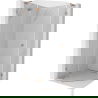 Mexen Lunar L vijfhoekige douchecabine zwenkdeur links 80 x 80 cm, transparant, geborsteld koper - 831L-080L-080P-65-00-L