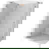 Mexen Lunar L Fünfeck-Duschkabine, schwenkbar, links, 100 x 80 cm, transparent, gebürstetes Kupfer - 831L-100L-080P-65-00-L
