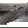 Mexen Lunar L fünfeckige Duschkabine links schwenkbar 100x100 cm transparent, gun gray gebürstet - 831L-100L-100P-66-00-L