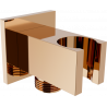 Mexen Cube conexión en ángulo, oro rosa - 79300-60