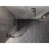 Mexen Lunar L cabine de douche pentagonale pivotante gauche 100 x 100 cm, transparent, noir - 831L-100L-100P-70-00-L