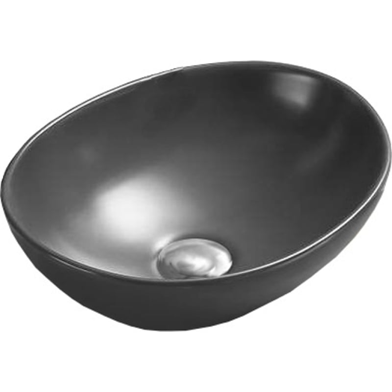 Mexen Elza countertop sink 40 x 33 cm, dark gray matte - 21014071