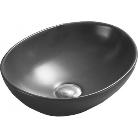 Mexen Elza lavabo de bancada 40 x 33 cm, cinza escuro mate - 21014071