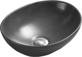 Mexen Elza lavabo de bancada 40 x 33 cm, cinza escuro mate - 21014071