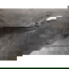 Mexen Lunar L fünfeckige Duschkabine, schwenkbar links 90 x 80 cm, transparent, gebürsteter Nickel - 831L-090L-080P-97-00-L