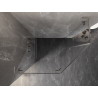 Mexen Lunar L viiekandiline kalddušš vasak 100 x 90 cm, läbipaistev, harjatud nikkel - 831L-100L-090P-97-00-L