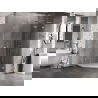 Mexen Lunar L vijfhoekige douchecabine rechtsdraaiend 90 x 90 cm, transparant, chroom - 831L-090P-090L-01-00-P