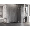 Mexen Lunar L cabine de douche pentagonale pivotante droite 90 x 90 cm, transparent, chrome - 831L-090P-090L-01-00-P