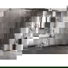 Mexen Lunar L vijfhoekige douchecabine rechtsdraaiend 90 x 90 cm, transparant, chroom - 831L-090P-090L-01-00-P