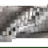 Mexen Lunar L vijfhoekige douchecabine rechtsdraaiend 90 x 90 cm, transparant, chroom - 831L-090P-090L-01-00-P