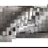 Mexen Lunar L vijfhoekige, rechts scharnierende douchecabine 100 x 80 cm, transparant, chroom - 831L-100P-080L-01-00-P
