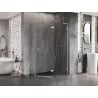 Mexen Lunar L cabine de douche pentagonale pivotante droite 100 x 90 cm, transparent, chromé - 831L-100P-090L-01-00-P