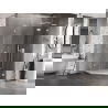 Mexen Lunar L fünfeckige Duschkabine, aufschwingbar, rechts 100 x 100 cm, transparent, weiß - 831L-100P-100L-20-00-P