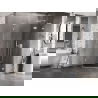 Mexen Lunar L fünfeckige Duschkabine, aufschwingbar, rechts 100 x 100 cm, transparent, weiß - 831L-100P-100L-20-00-P