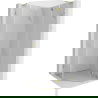 Mexen Lunar L vijfhoekige douchecabine opklapbaar rechts 100 x 100 cm, transparant, goud - 831L-100P-100L-50-00-P