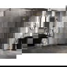 Mexen Lunar L vijfhoekige douchecabine opklapbaar rechts 100 x 100 cm, transparant, goud - 831L-100P-100L-50-00-P