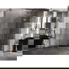 Mexen Lunar L vijfhoekige douchecabine, rechts scharnierend 90 x 90 cm, transparant, geborsteld goud - 831L-090P-090L-55-00-P