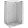 Mexen Lunar L pentagonal hinged right shower cabin 100 x 90 cm, transparent, rose gold - 831L-100P-090L-60-00-P