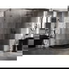 Mexen Lunar L Fünfeck-Duschkabine rechts öffnend 90x80 cm, transparent, gun graues gebürstetes Finish - 831L-090P-080L-66-00-P