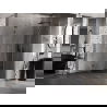 Mexen Lunar L Fünfeck-Duschkabine rechts öffnend, 100x100 cm, transparent, gebürstetes Gun Gray - 831L-100P-100L-66-00-P