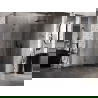 Mexen Lunar L Fünfeck-Duschkabine rechts öffnend, 100x100 cm, transparent, gebürstetes Gun Gray - 831L-100P-100L-66-00-P