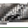 Mexen Lunar L vijfhoekige douchecabine, scharnierend rechts 100 x 90 cm, transparant, zwart - 831L-100P-090L-70-00-P