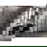 Mexen Lunar L vijfhoekige douchecabine, scharnierend rechts 100 x 90 cm, transparant, zwart - 831L-100P-090L-70-00-P