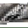 Mexen Lunar L vijfhoekige draaideur douchecabine rechts 100 x 100 cm, transparant, zwart - 831L-100P-100L-70-00-P