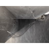 Mexen Lunar petokutna lijeva tuš kabina 90 x 90 cm, prozirna, krom - 831-090L-090P-01-00-L
