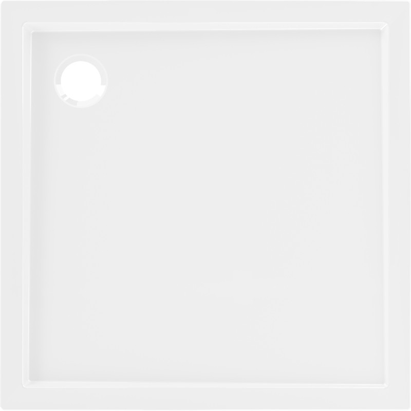 Mexen Flow ruutne dušinurk slim 70 x 70 cm, valge läige - 46S107070