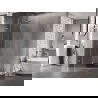 Mexen Lunar fünfeckige Duschkabine, links schwenkbar 100 x 90 cm, transparent, Chrom - 831-100L-090P-01-00-L