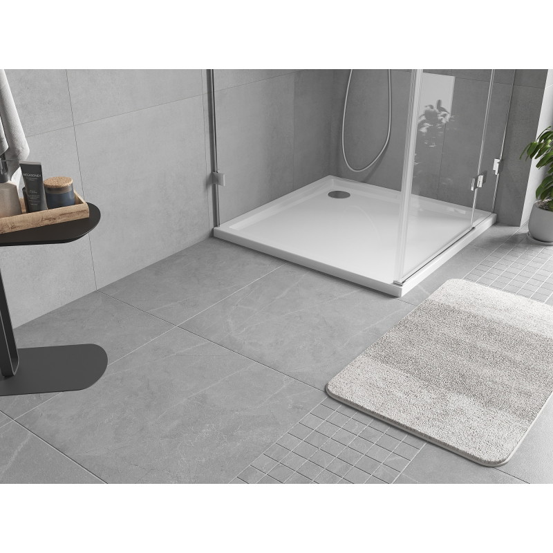 Mexen Flow ruutne dušinurk slim 70 x 70 cm, valge läige - 46S107070