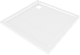Mexen Flow kvadratni plitki tuš 100 x 100 cm, bijeli sjaj - 46S101010