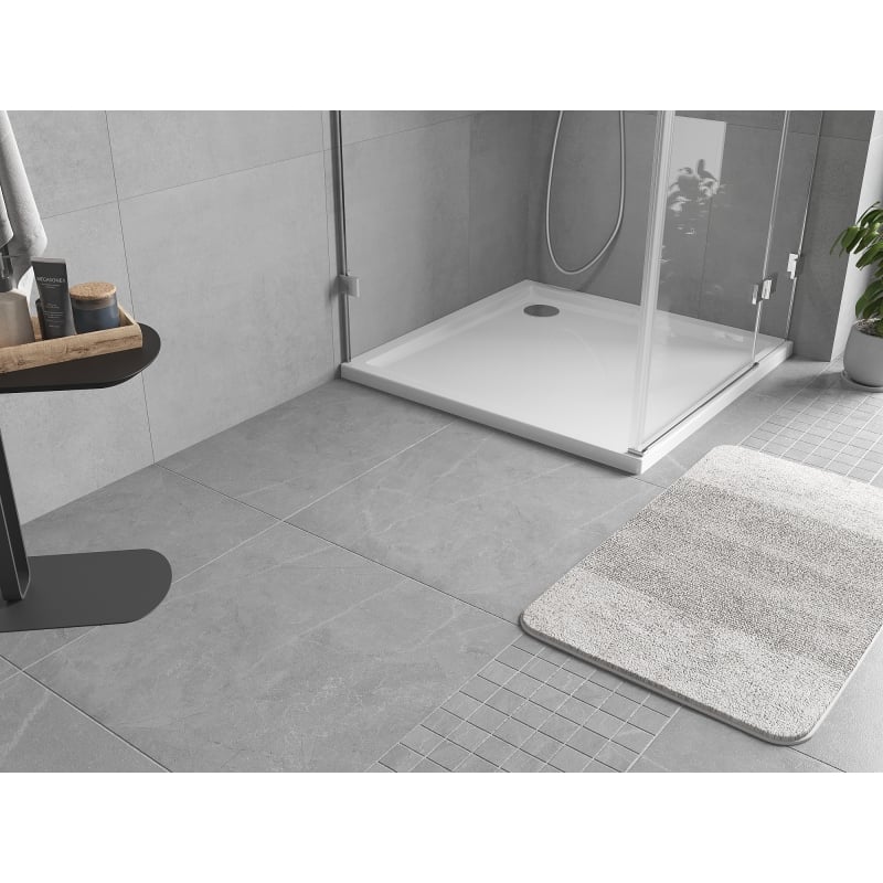 Mexen Flow brodzik kwadratowy slim 100 x 100 cm, biały połysk - 46S101010