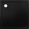 Mexen Flow brodzik kwadratowy slim 75 x 75 cm, czarny mat - 46S707575