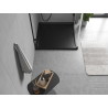 Mexen Flow brodzik kwadratowy slim 80 x 80 cm, czarny mat - 46S708080