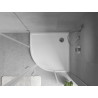 Mexen Flow polukružni slim tuš kada 80 x 80 cm, bijeli sjaj - 46Q108080