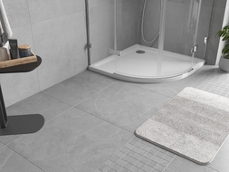 Mexen Flow poolkaar ümar slim dušialus 80 x 80 cm, valge läige - 46Q108080