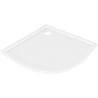 Mexen Flow brodzik półokrągły slim 90 x 90 cm, biały połysk - 46Q109090