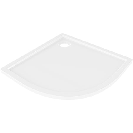Mexen Flow poluokrugla tuš kada slim 100 x 100 cm, bijeli sjaj - 46Q101010