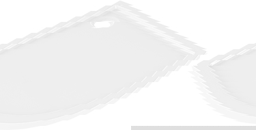 Mexen Flow halve ronde douchebak slim 100 x 100 cm, wit glans - 46Q101010