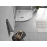 Mexen Flow poluokrugla tuš kada slim 100 x 100 cm, bijeli sjaj - 46Q101010