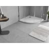 Mexen Flow poluokrugla tuš kada slim 100 x 100 cm, bijeli sjaj - 46Q101010