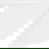 Mexen Flow halve ronde douchebak slim 100 x 100 cm, wit glans - 46Q101010