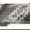 Mexen Lunar L halfronde douchecabine scharnierend links 100 x 80 cm, transparant, chroom - 833L-100L-080P-01-00