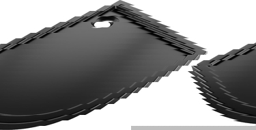 Mexen Flow base de duche semicírculo slim 90 x 90 cm, preto mate - 46Q709090