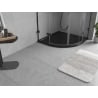 Mexen Flow brodzik półokrągły slim 100 x 100 cm, czarny mat - 46Q701010